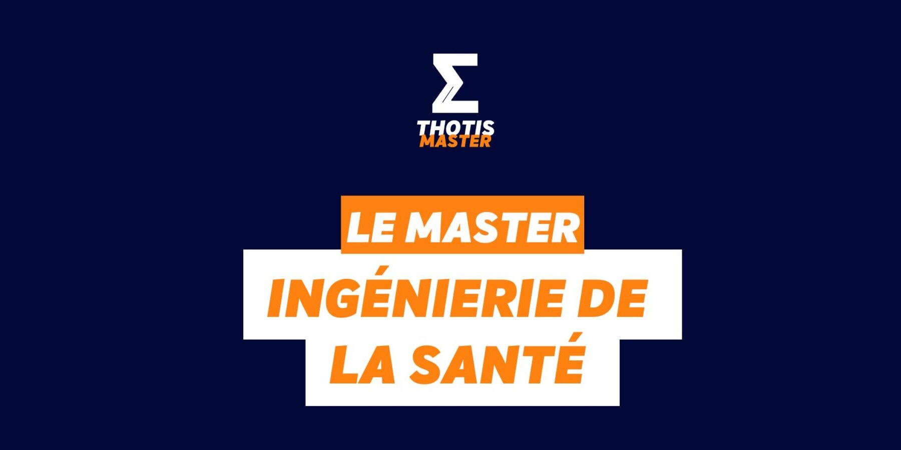 Master Ingénierie de la santé