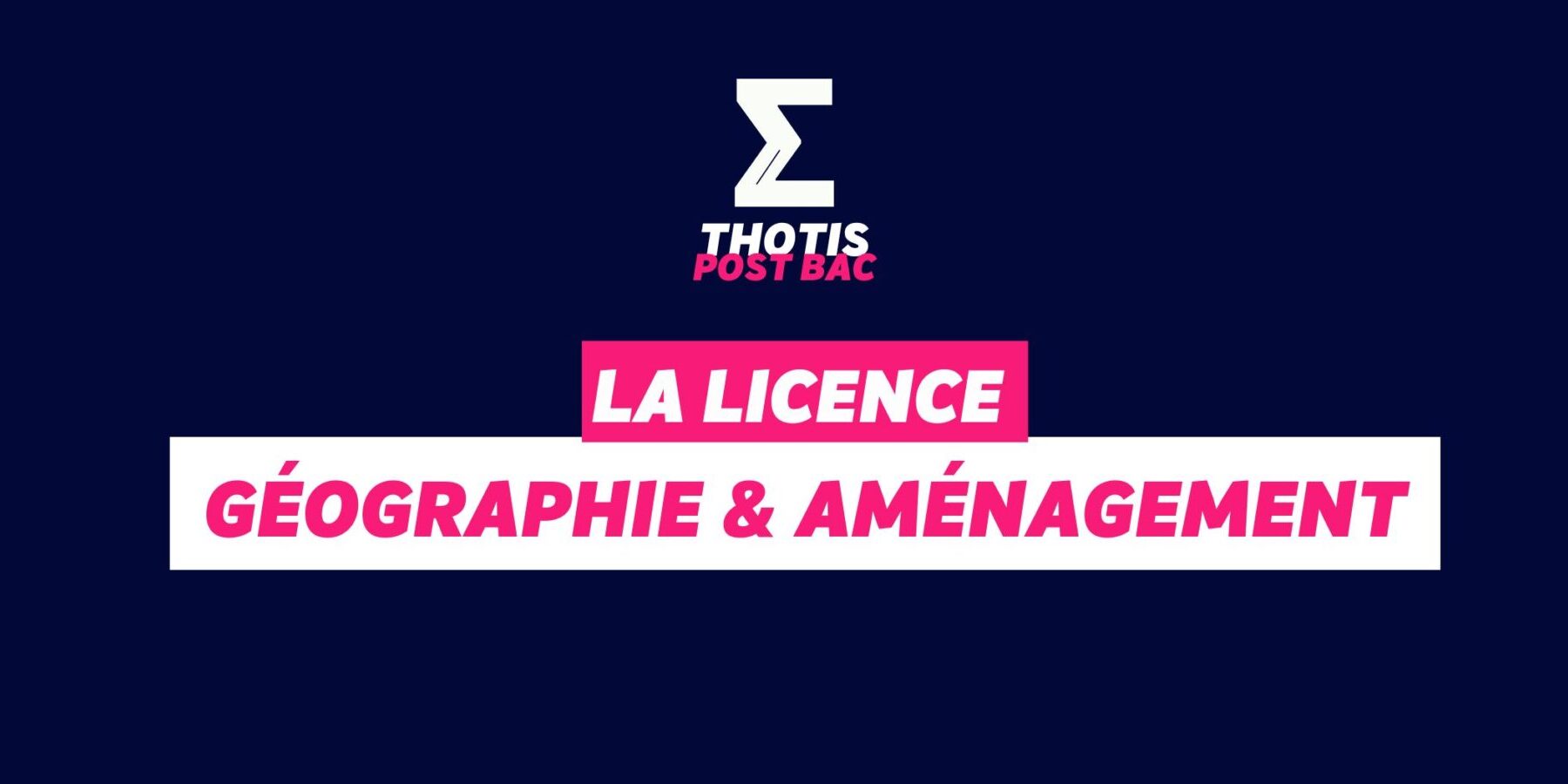 licence Géographie & Aménagement licence Géographie & Aménagement