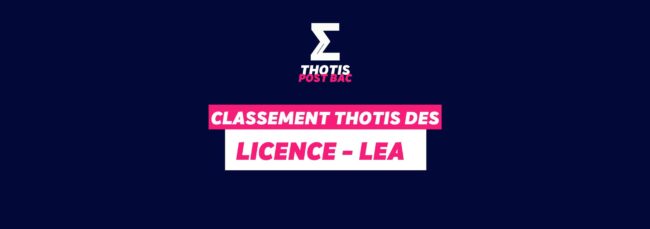 Classement licence LEA