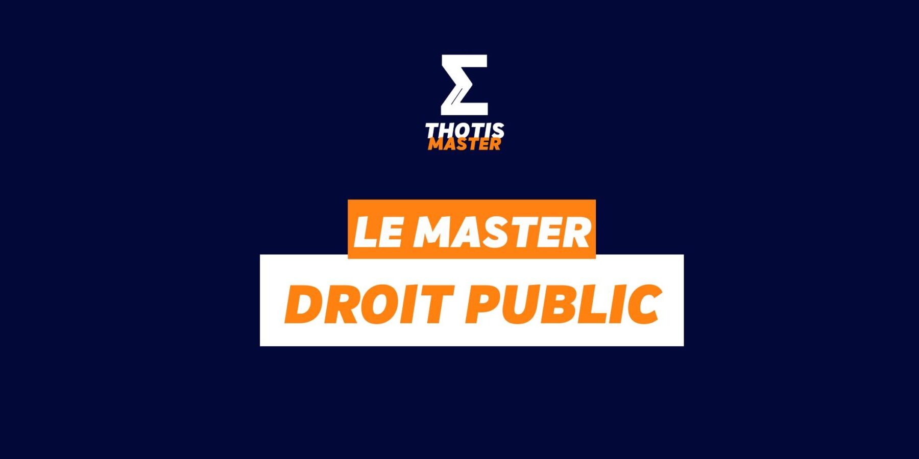 Master Droit Public