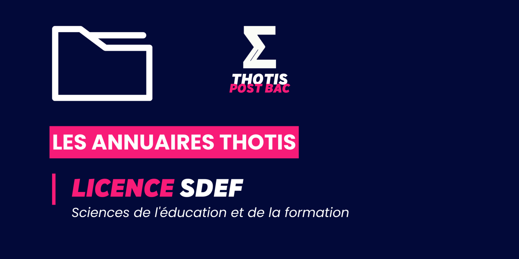 LICENCE_ SDEF_Annuaire_Thotis