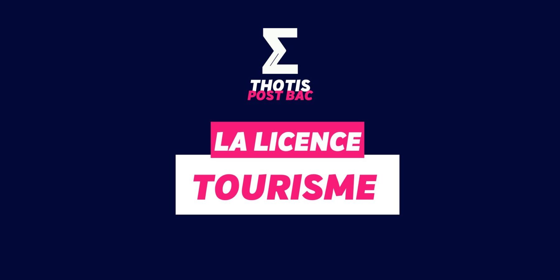 Licence Tourisme