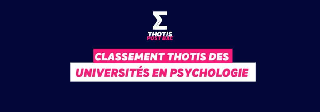 Classement université en psychologie