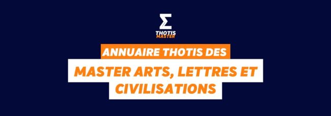 Annuaire master Arts de la scène et du spectacle vivant