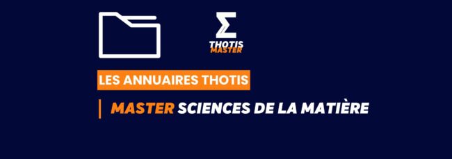 Thotis Annuaire - Master Sciences de la matière