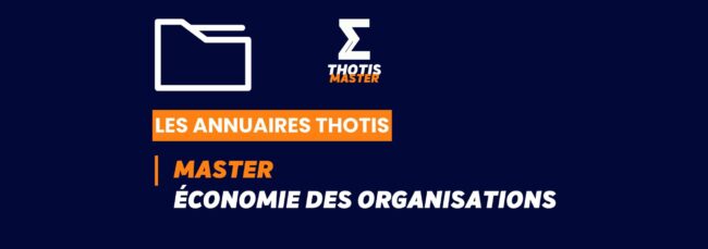 Thotis Annuaire - Master économie des organisations