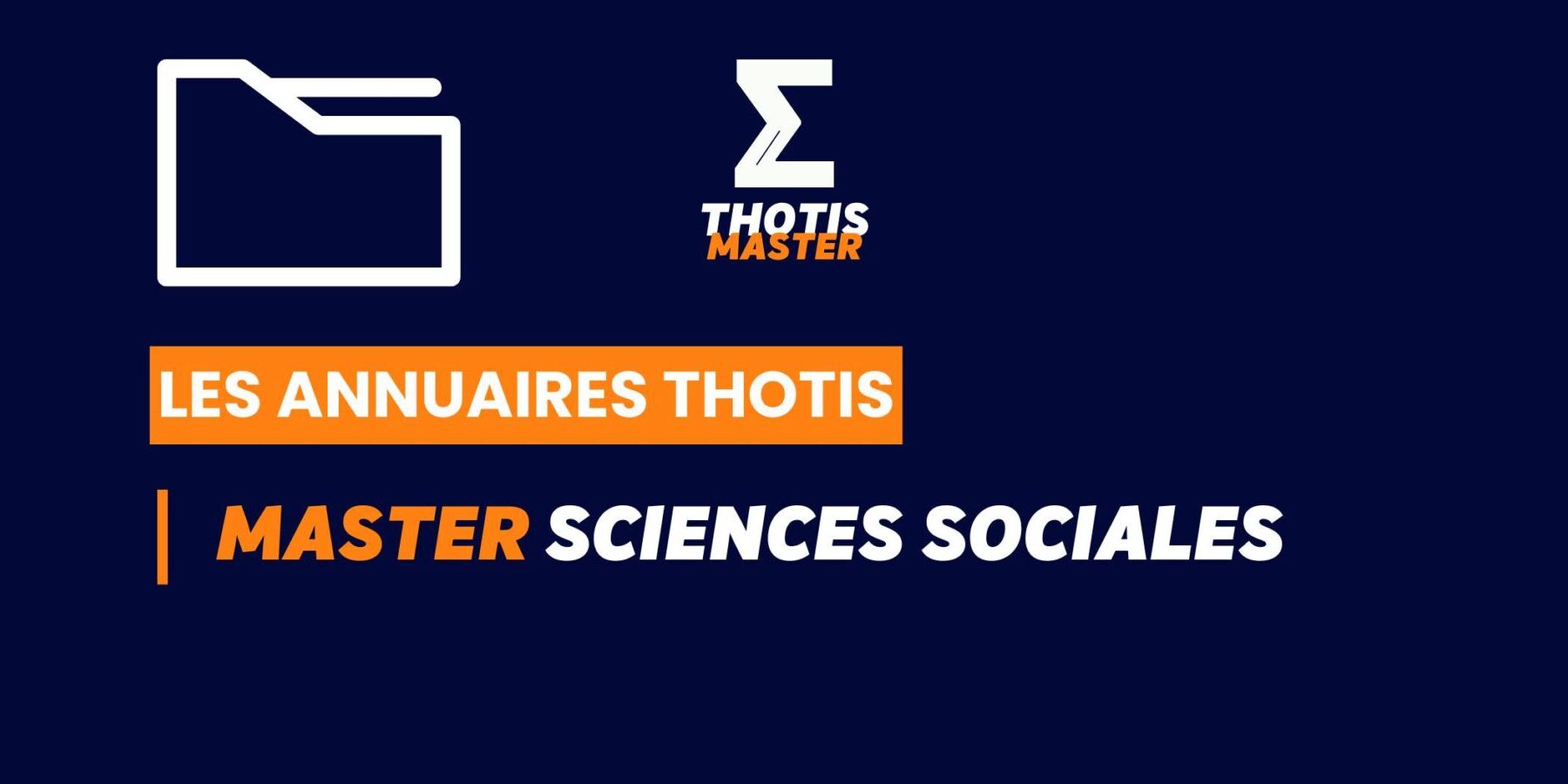 Thotis Annuaire - Master sciences sociales (1)