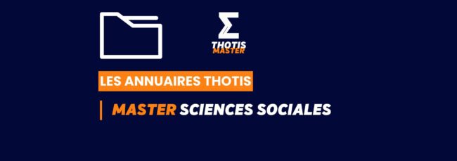 Thotis Annuaire - Master sciences sociales (1)