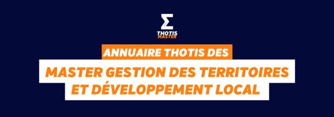 Thotis Annuaire master Gestion des territoires et développement local