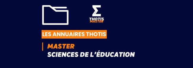 Thotis Annuaire - Master Sciences de l’éducation