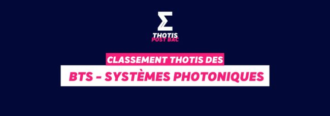 Classement BTS - Systèmes photoniques