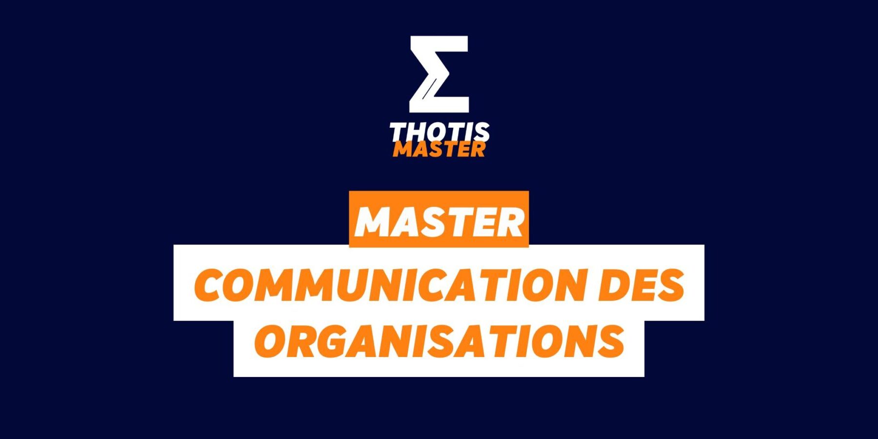 master communication des organisations
